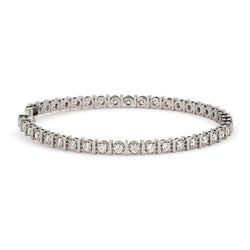 Naturale Bracciale Tennis Brillante Taglio Brillante 6.00 Carati Wg