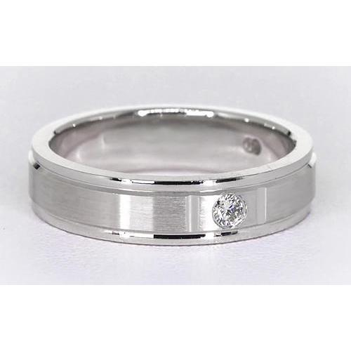vero round diamante 0.25carati fede eternity angolo laterale