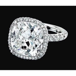 Naturale Diamante Centrale Taglio Cuscino 2.55 Ct. Anello Di Fidanzamento