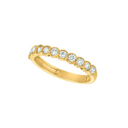 Naturale Diamante Mezza Eternità Fascia Nuovo 0.50 Carati Oro Giallo 14K