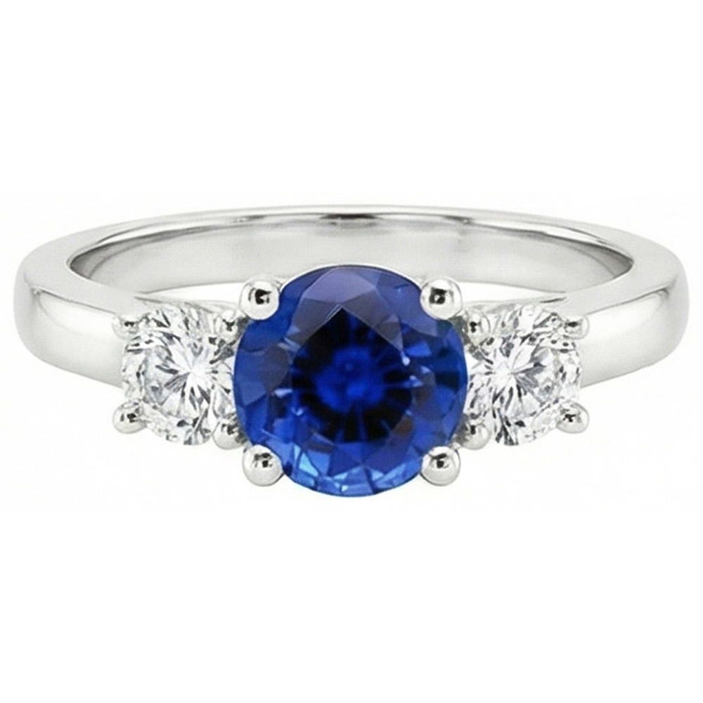 vero round diamante 3carati anello dettaglio ravvicinato