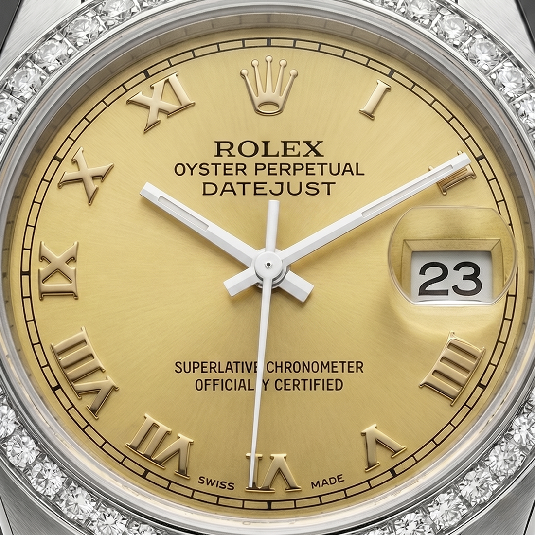 Nuovo quadrante romano Datejust Orologio Acciaio inossidabile Bracciale giubileo Rolex