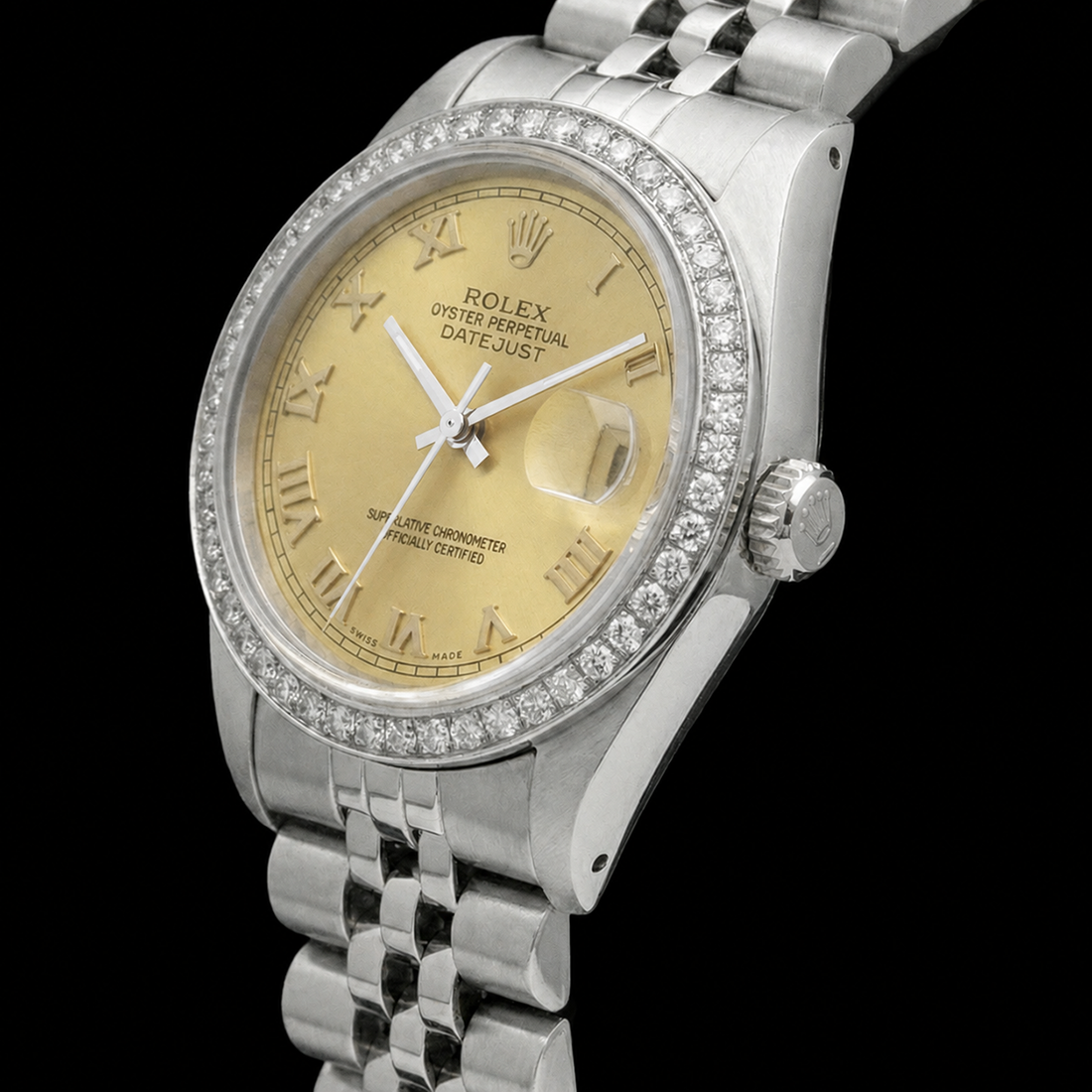 Nuovo quadrante romano Datejust Orologio Acciaio inossidabile Bracciale giubileo Rolex