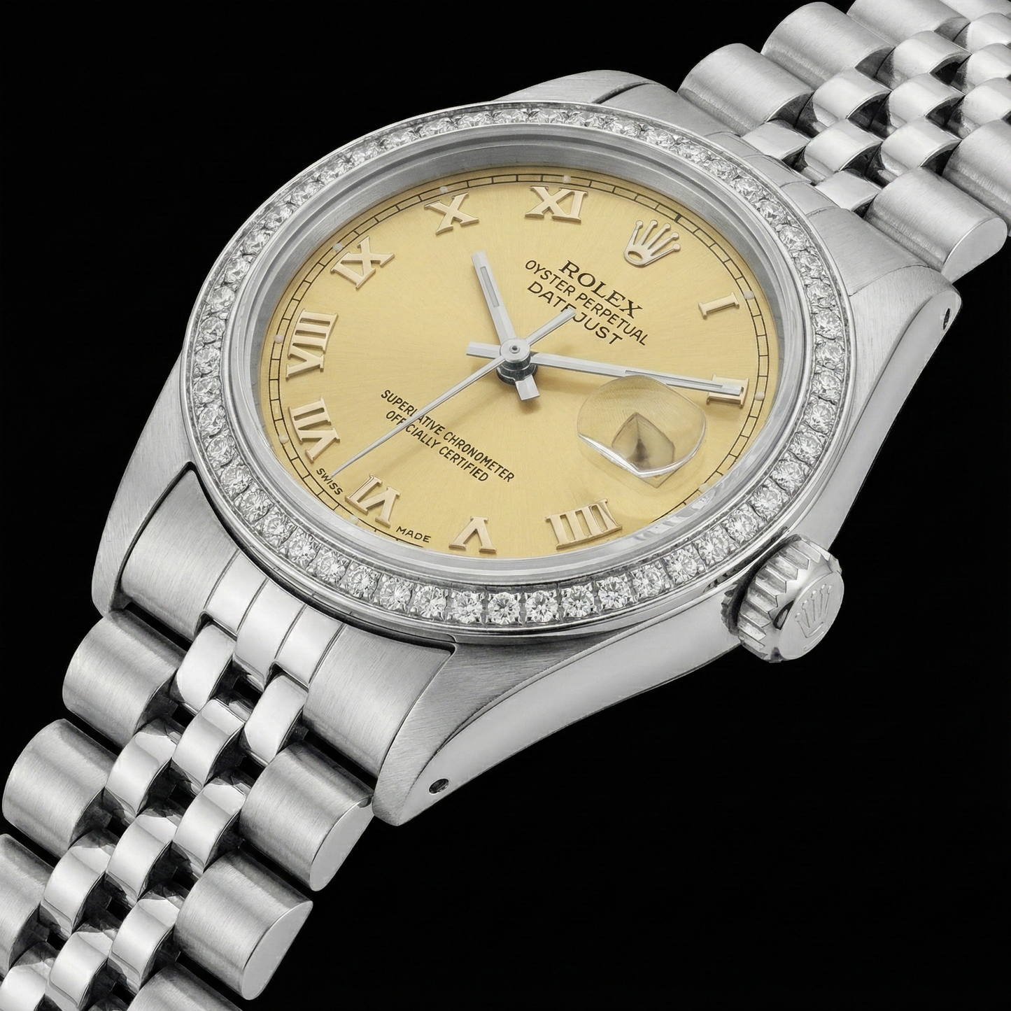 Nuovo quadrante romano Datejust Orologio Acciaio inossidabile Bracciale giubileo Rolex