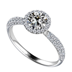 Brillante Anello di Fidanzamento Halo di lusso – 2,50 carati Oro