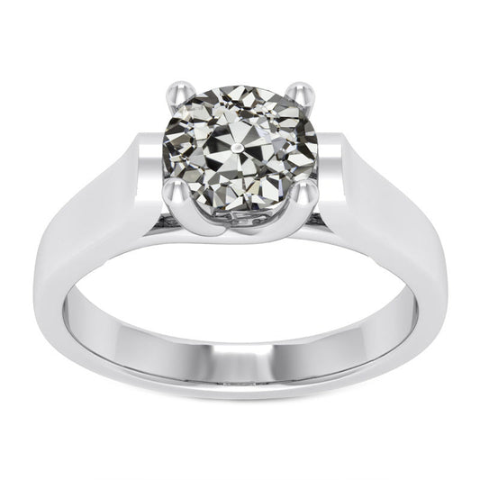 Diamante Anello Monopietra 2,50 carati Oro Bianco 14K – vista principale