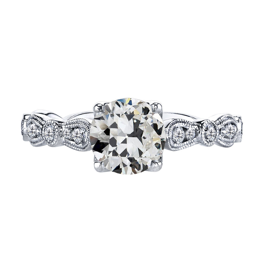 Diamante Fine Anello Nuziale 2,50 carati Oro Bianco 14K – vista principale