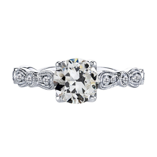 Diamante Fine Anello Nuziale 2,50 carati Oro Bianco 14K – vista principale