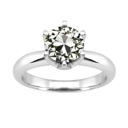 Diamante Anello Monopietra fatto a mano 2,50 carati di