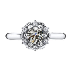 Di lusso Anello Anniversario Diamante Fine Anello di Proposta