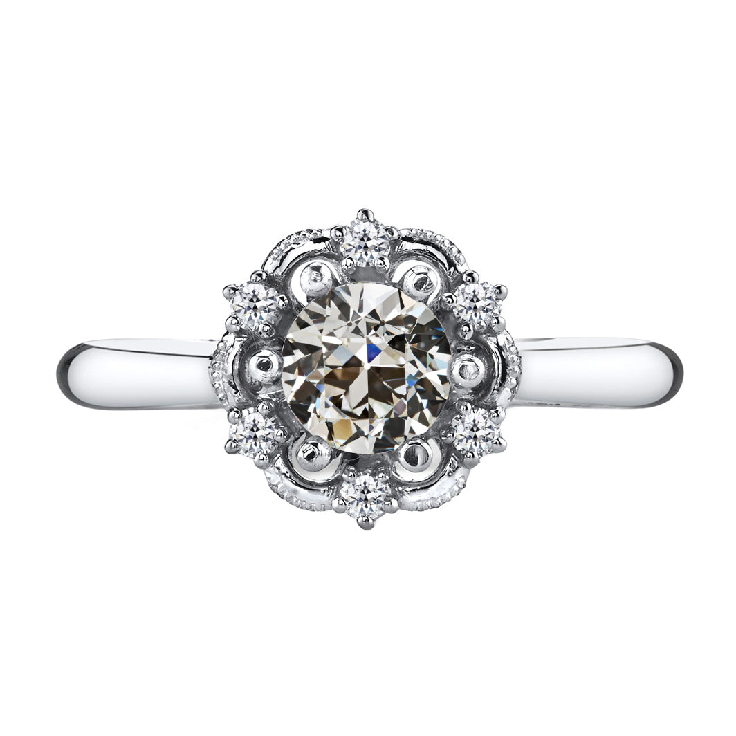 Diamante Fine Anello di Proposta 1,50 carati Oro Bianco 14K – vista principale