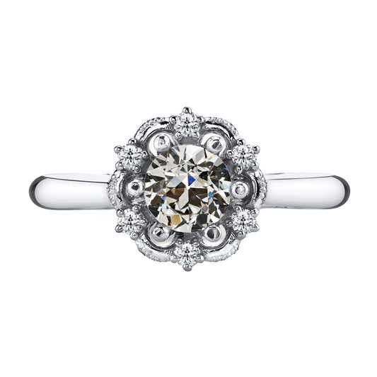 Diamante Fine Anello di Proposta 1,50 carati Oro Bianco 14K – vista principale