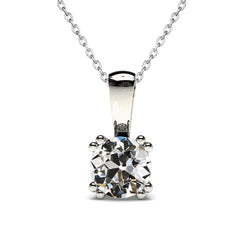 Diamante Pendente 1 carati – Oro 14 Carati Bianco