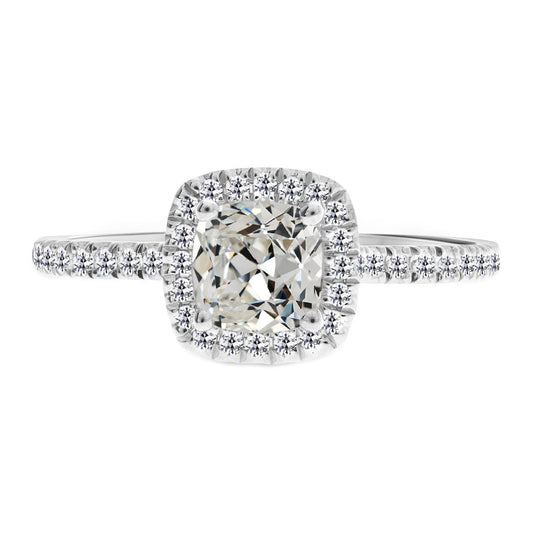 Diamante Anello di Fidanzamento Halo – vista principale