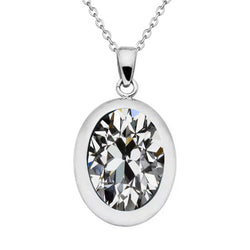 Diamante Cuscino Antico Collana Pendente – 4,50 carati in Oro