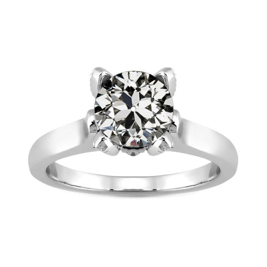 Fatto a mano Anello Solitario 2 carati – vista principale