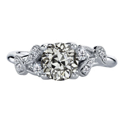 Oro Bianco 14K Anello Anniversario Diamante Fine Anniversary