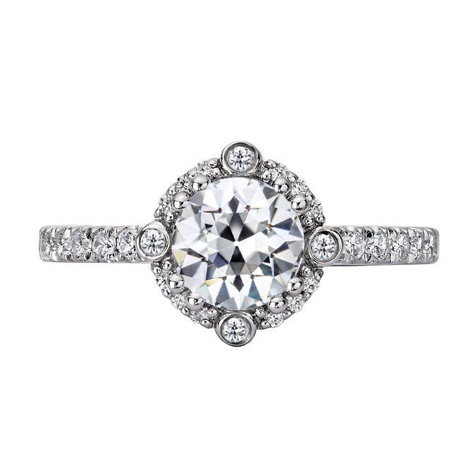 Brillante Anello con Pavé Halo – vista principale