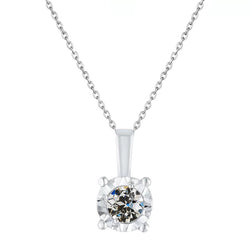 Diamante Pendente di lusso – 3 carati Oro 14 Carati Bianco