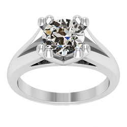 Brillante Anello Monopietra – Oro Bianco 14K 3 carati