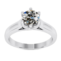 Diamante Anello Solitario 2 carati – Oro 14 Carati Bianco