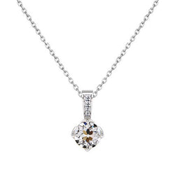 Diamante Fine Pendente a Goccia 1 carati – Oro Bianco 14K