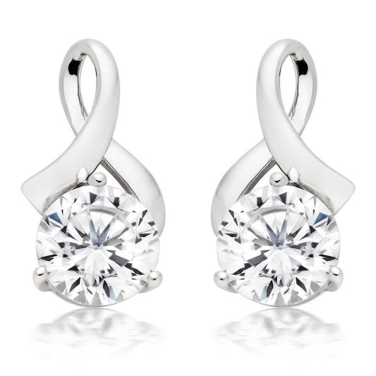 Orecchini Pendenti Da Donna In Oro Bianco 14K Con Genuino Diamanti A Taglio Rotondo Da 3.80 Ct Novità