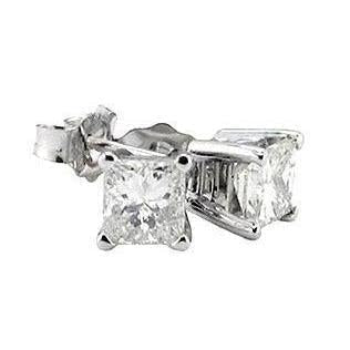 Orecchini con diamanti Princess Diamond Studs 6 Ct. - harrychadent.it