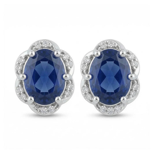 vero round diamante 4.50carati orecchino vista frontale