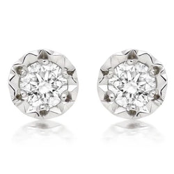 Orecchini Da Donna In Oro Bianco 14K Con Vero Diamanti Taglio Brillante da 2.00 Ct