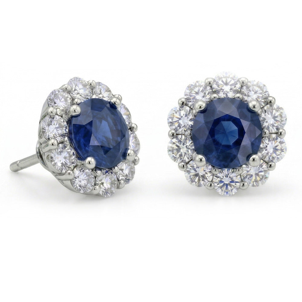 vero round diamante 4.50carati orecchino angolo laterale