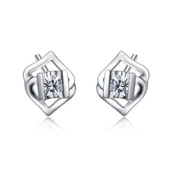 Orecchino A Bottone Da Donna Con Genuino Diamanti A Taglio Brillante Rotondo Da 1,60 Ct