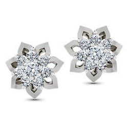 Orecchino Da Donna Con Naturale Diamante A Taglio Rotondo Da 2,2 Ct