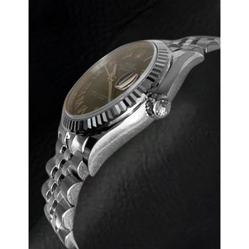 Orologio Rolex Date-just 31 mm con quadrante blu romano in acciaio inossidabile