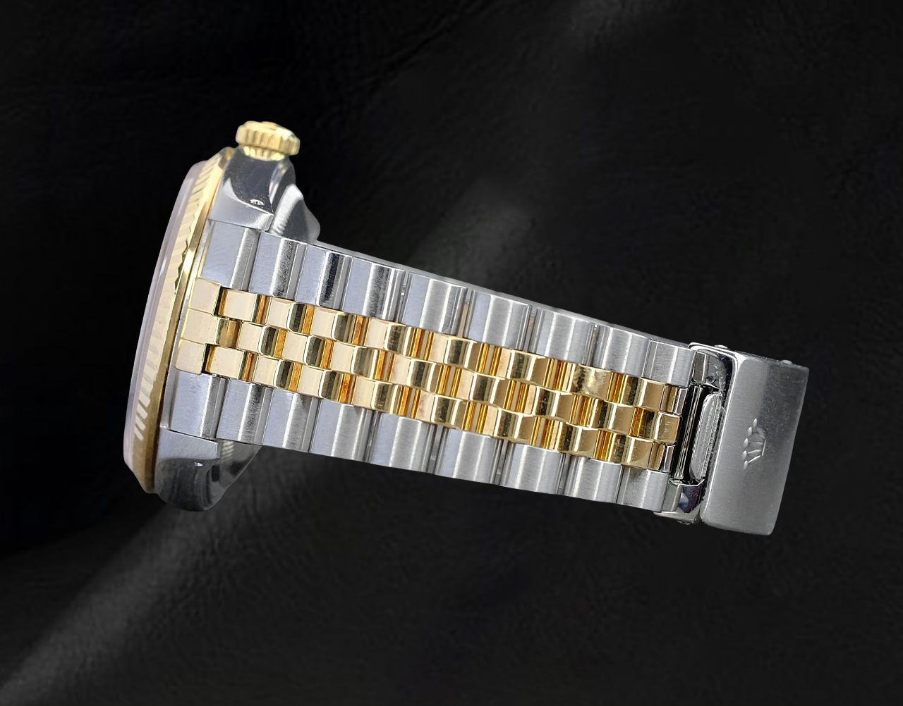 Orologio Rolex Datejust 36 mm con quadrante verde e diamanti bicolore