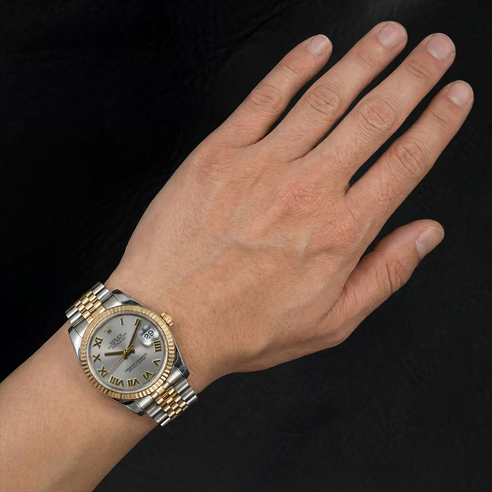 Orologio Rolex Datejust 36mm in oro giallo e acciaio