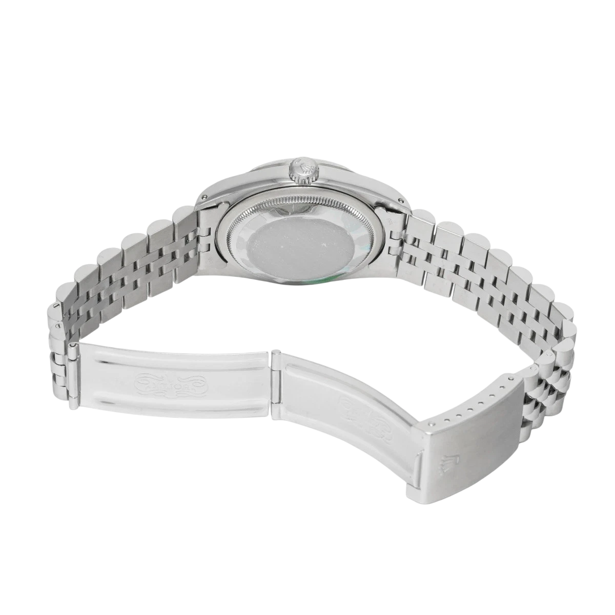 Orologio Rolex Datejust Anno 2000 Quadrante Blu Stick 36 mm Acciaio Inossidabile