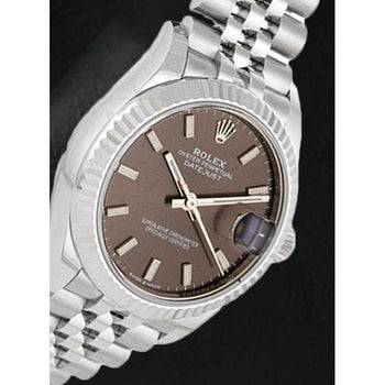 Orologio Rolex da 31 mm in acciaio inossidabile con data e basta