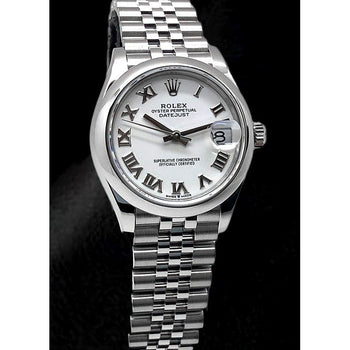 Orologio da donna Rolex Datejust 31 in acciaio bianco del Giubileo Romano