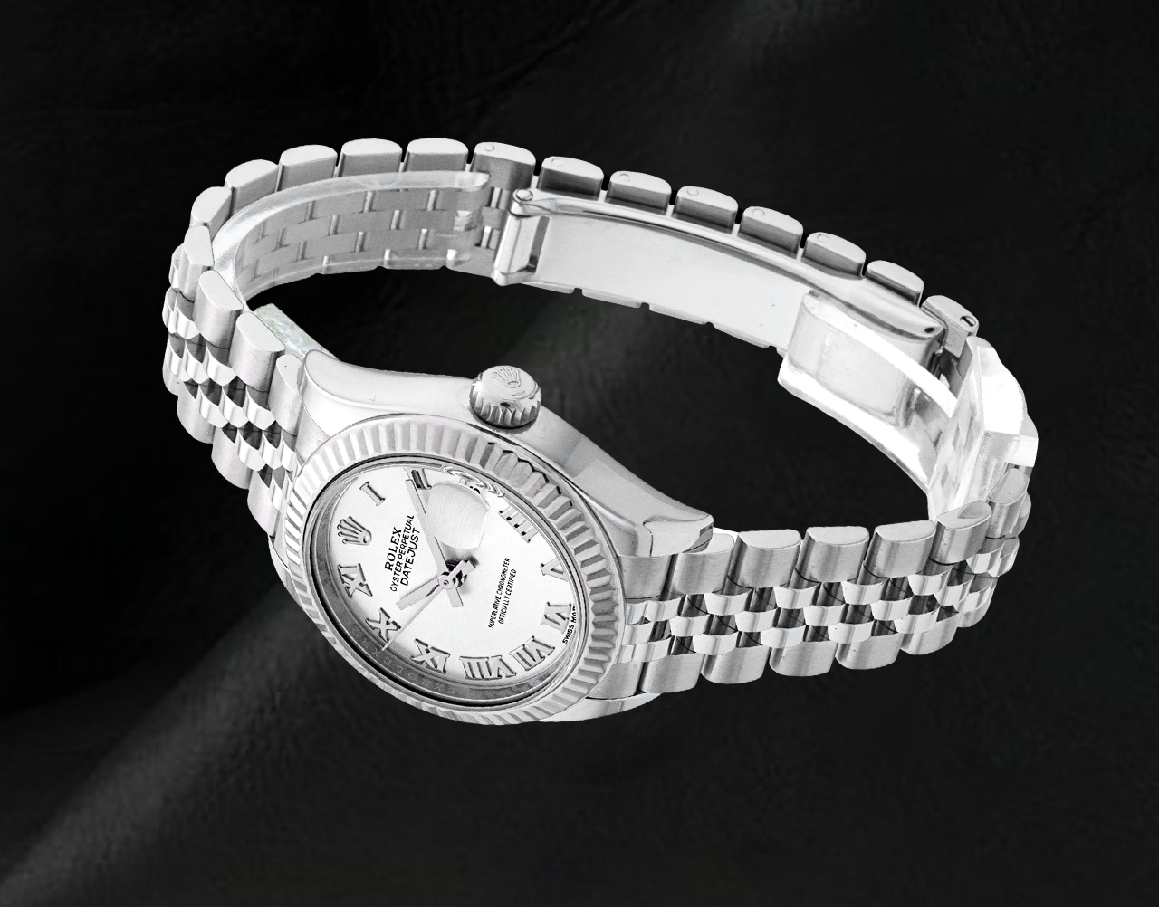 Orologio da donna Rolex Datejust 31mm quadrante argento con numeri romani