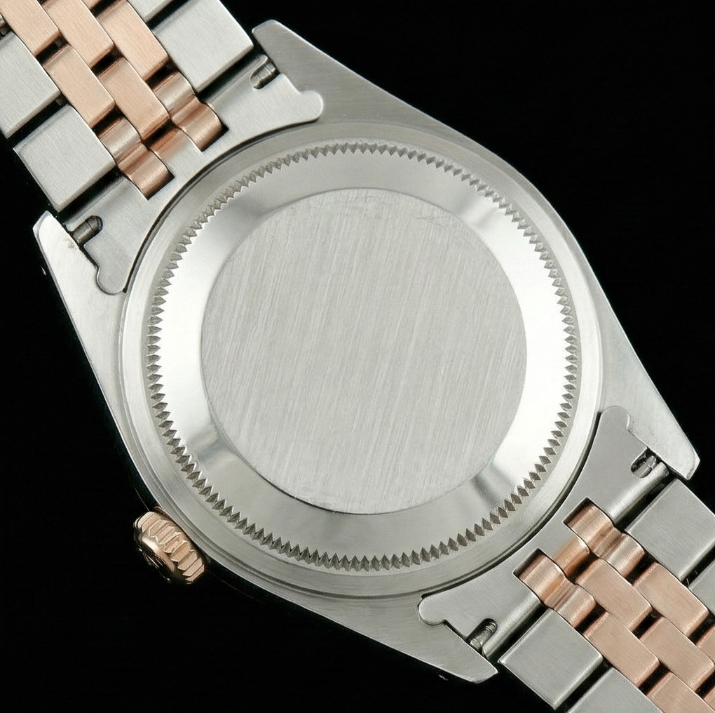 Orologio da donna Rolex Datejust in acciaio inossidabile e oro con quadrante romano giubileo Lunetta scanalata