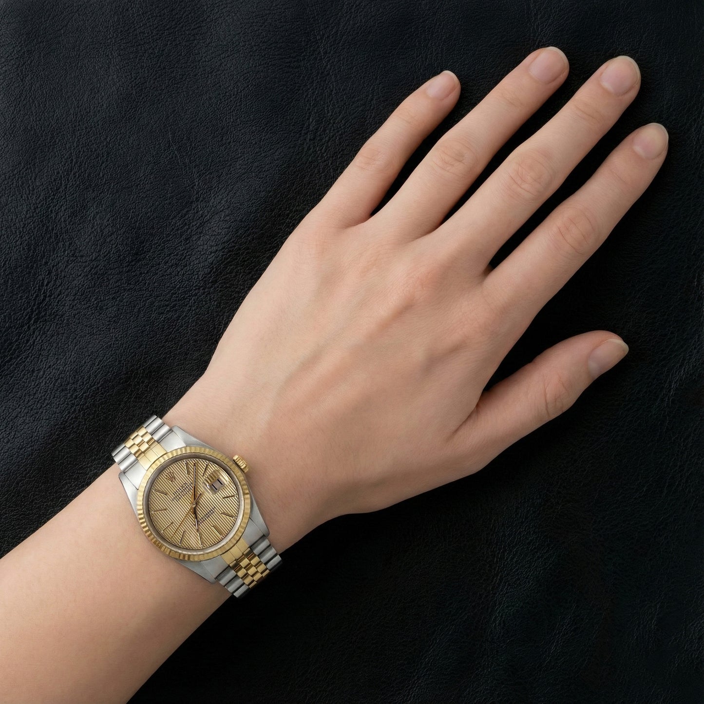 Orologio da uomo Rolex Datejust bracciale Bracciale giubileo arazzo quadrante acciaio inossidabile e oro IMPOSTAZIONE RAPIDA