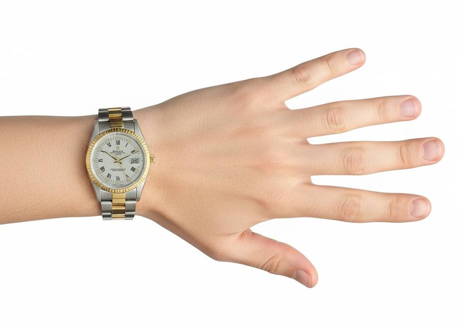 Orologio da uomo Rolex bicolore con bracciale ostrica