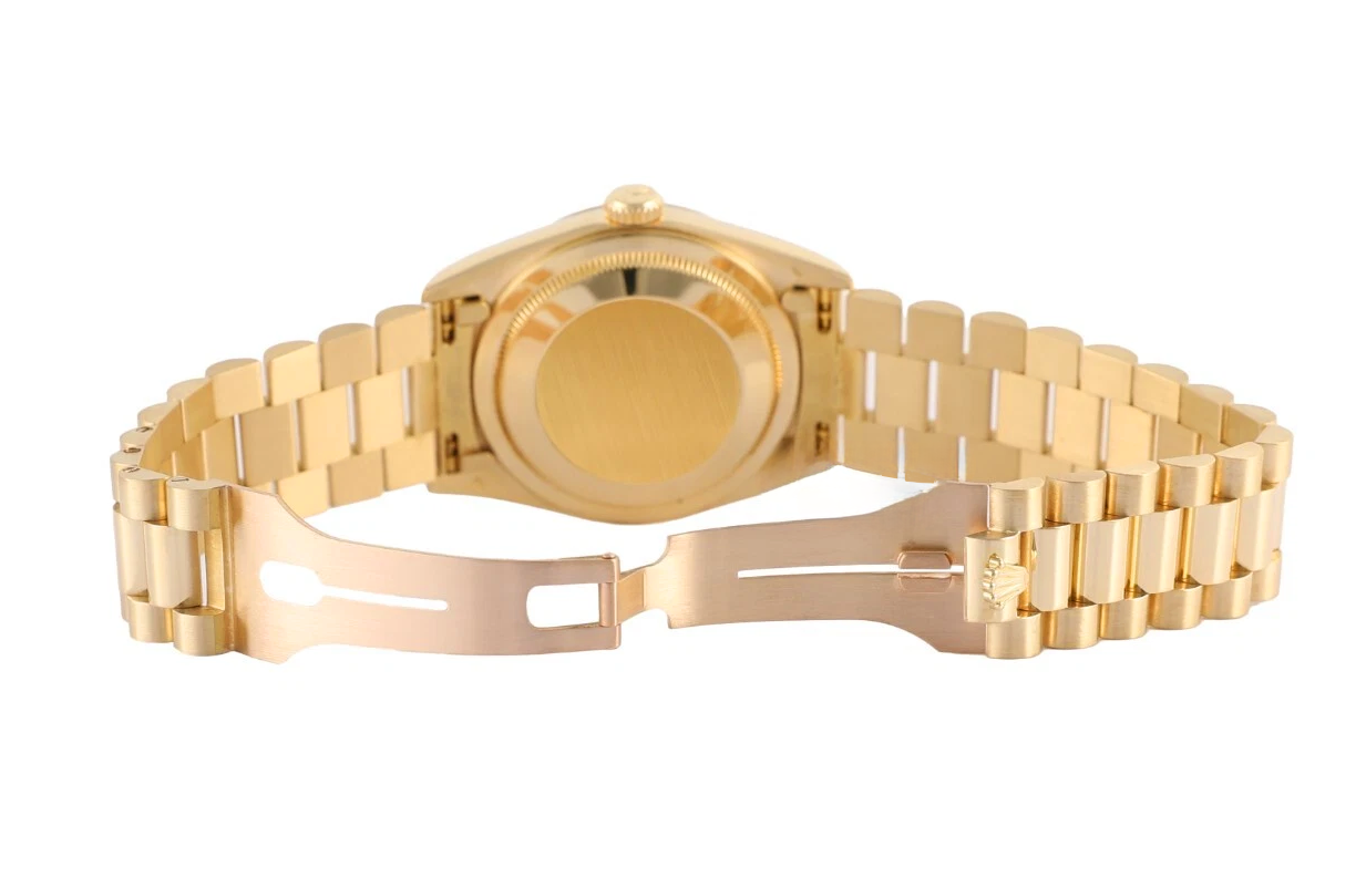 Orologio Rolex Day-Date 36 mm da Uomo Oro Giallo 18K Finitura Corteccia Nero