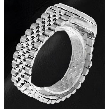 Orologio da uomo in acciaio inossidabile Rolex Datejust con quadrante luminoso blu