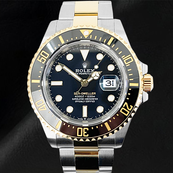 Orologio Rolex 126603 Abitante del mare 43mm quadrante nero bicolore