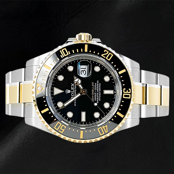 Orologio Rolex 126603 Abitante del mare 43mm quadrante nero bicolore