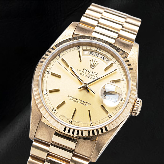 Orologio Rolex 18238 Day-Date 36 con quadrante in oro giallo