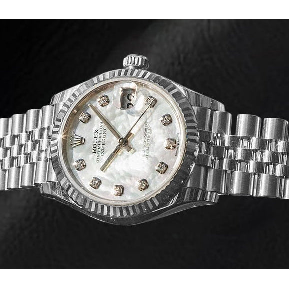 Orologio Rolex Datejust 31mm in madreperla e diamanti