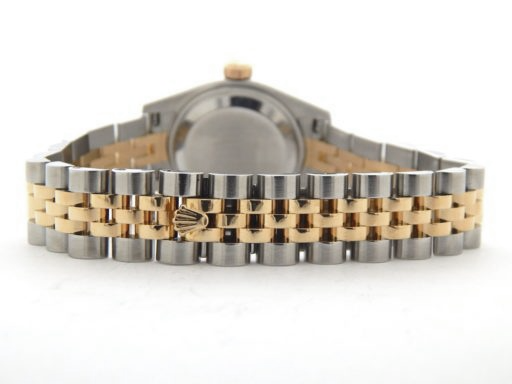 Orologio Rolex Lady-Datejust 26 mm quadrante champagne Stick bicolore